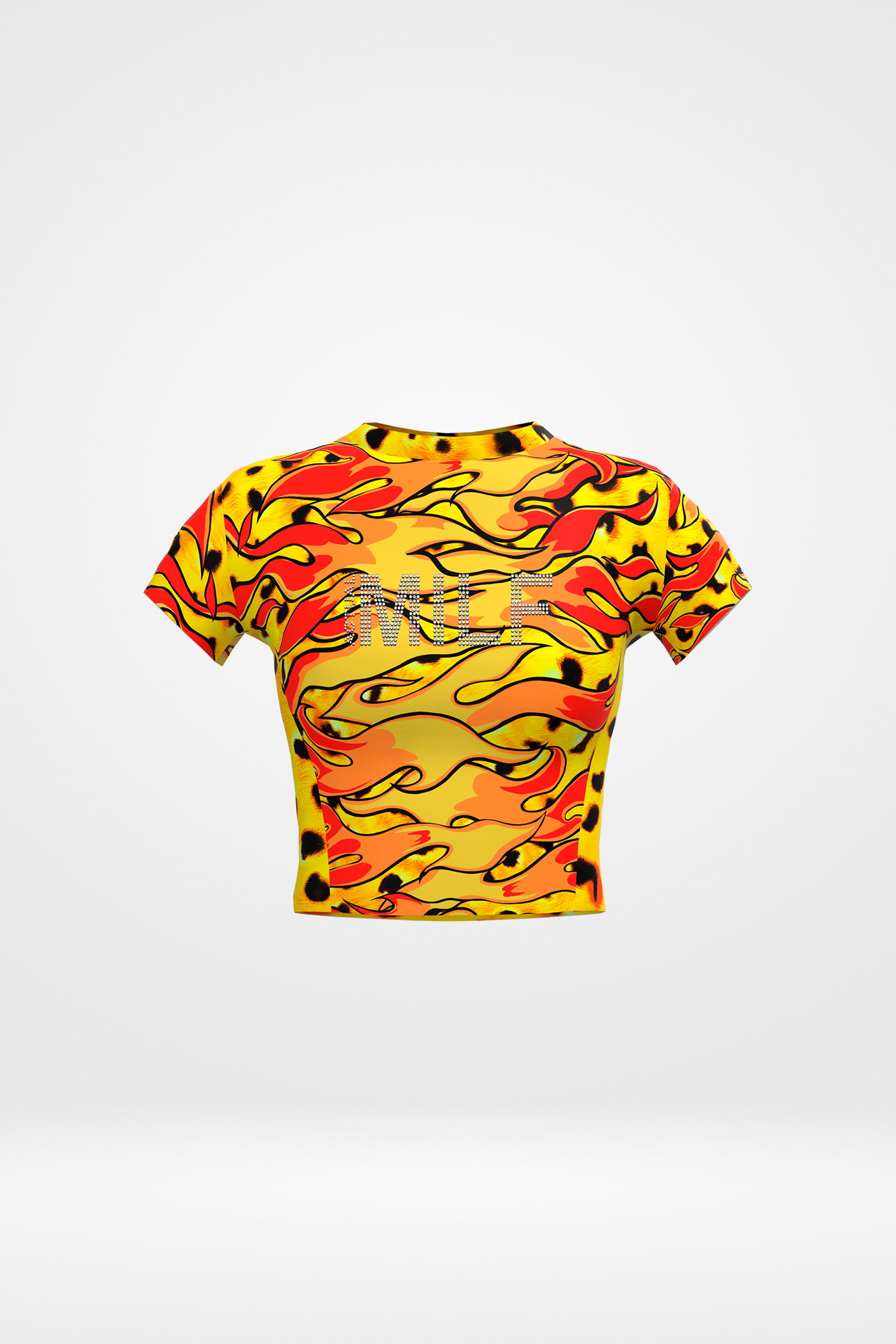 Upclycled Cheetah Baby Tee