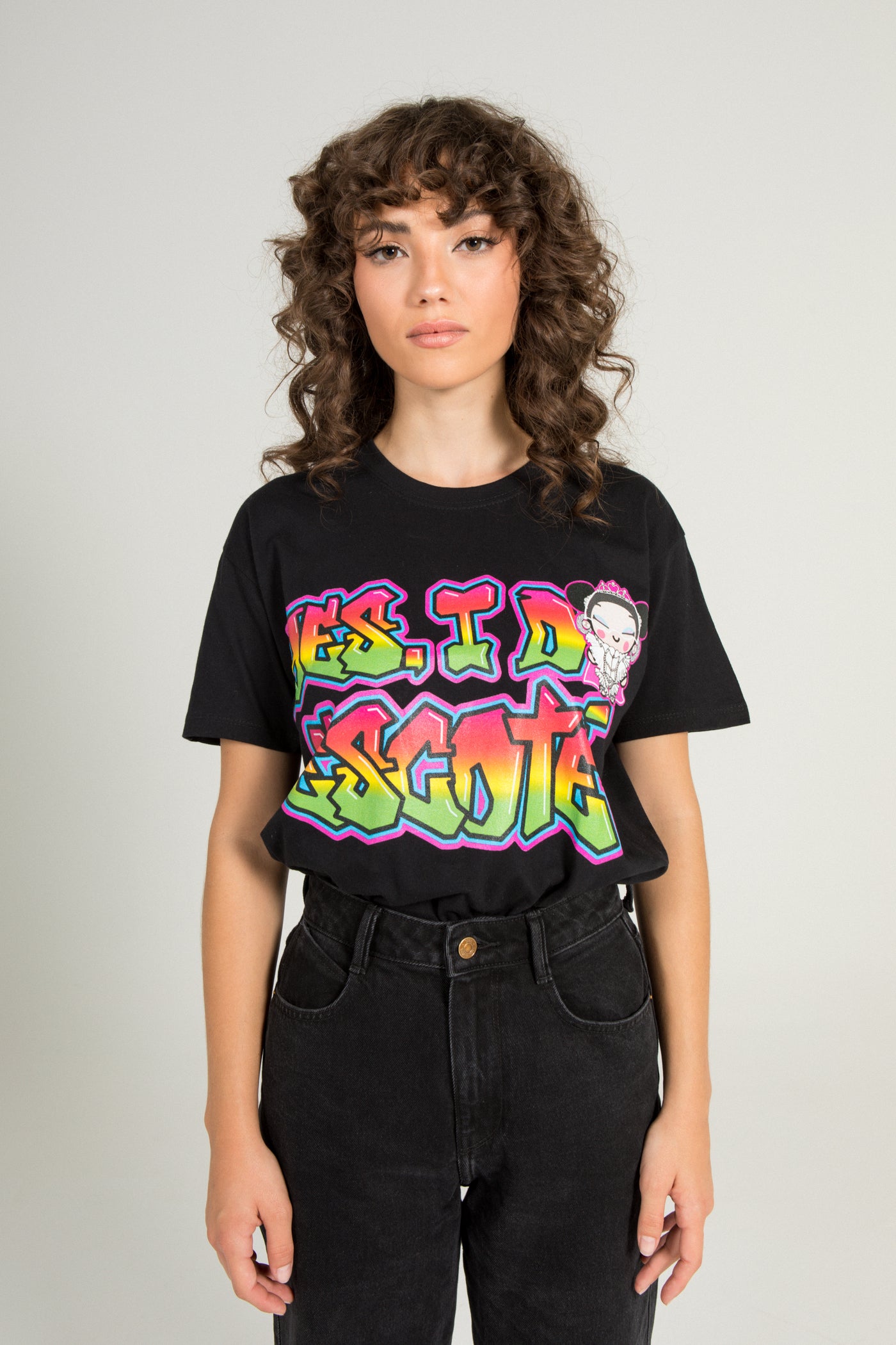 CAMISETA YES I DO NEGRA